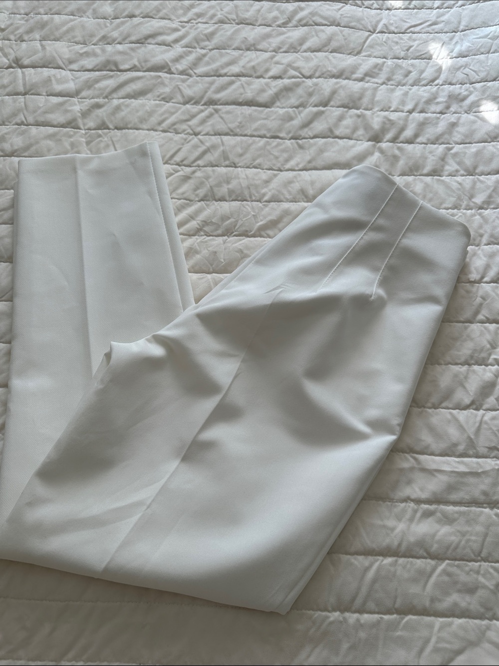 Zara White Women's Tailored High-Rise Dress Pants - Picture 5 of 5